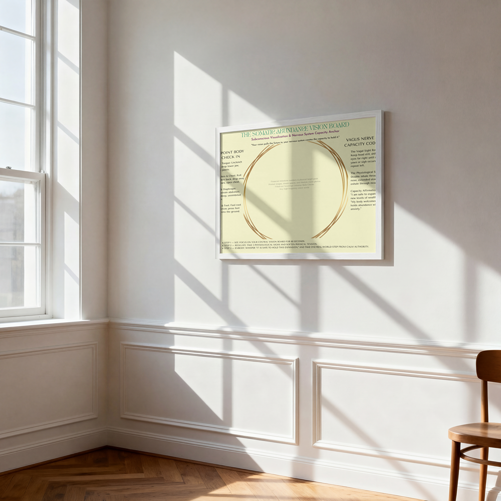 Somatic Abundance Vision Board Classic Matte Paper Poster