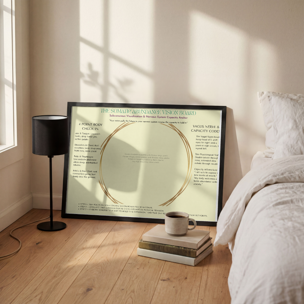 Somatic Abundance Vision Board Classic Matte Paper Poster